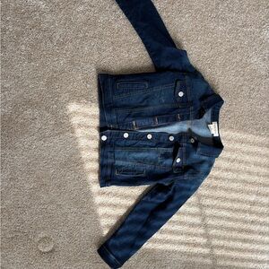 Classic Dark Wash Denim Jacket - Button Front